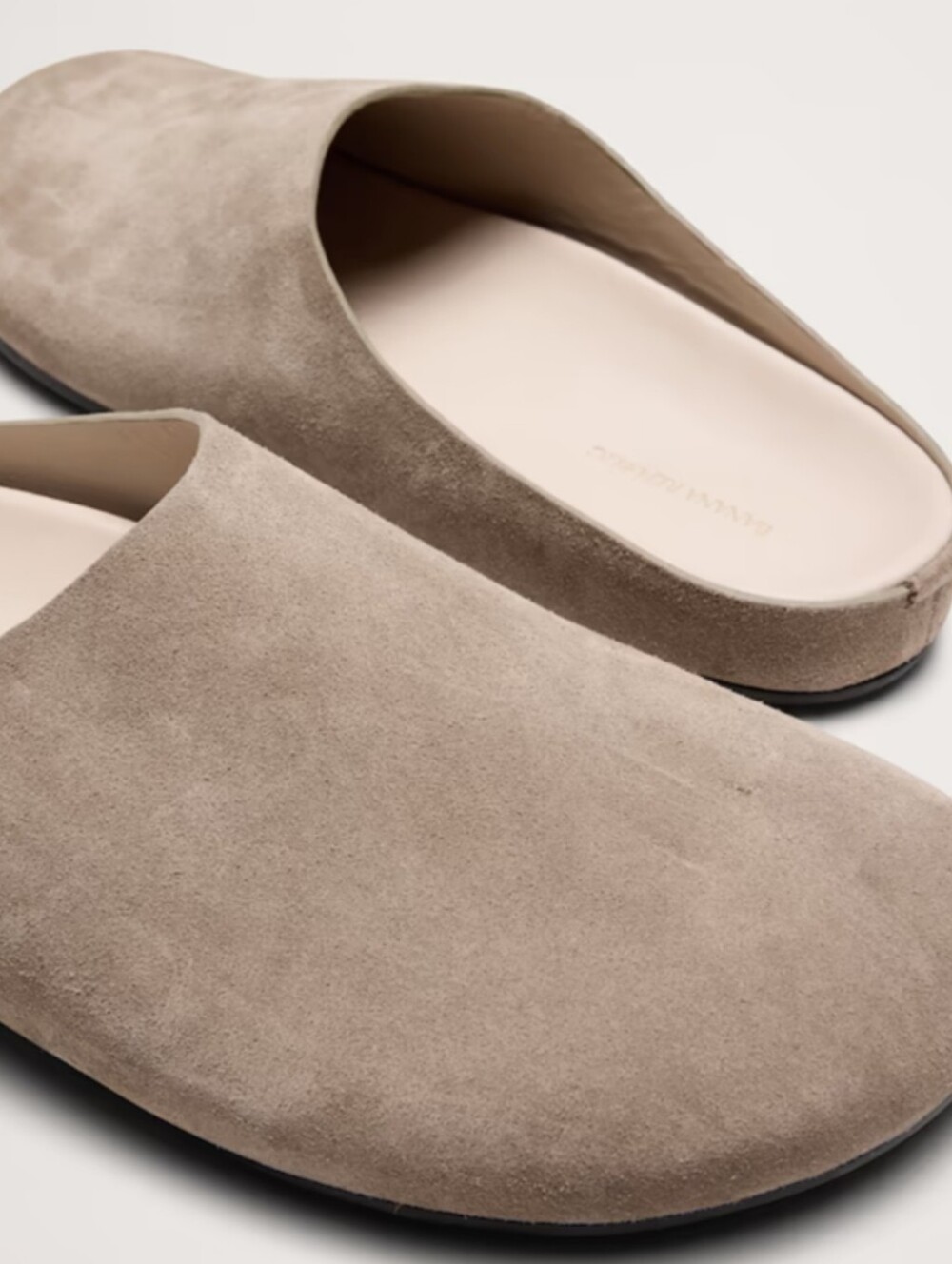 New Banana Republic Slip-On Suede Clog in Taupe Size 7 - Picture 13 of 14